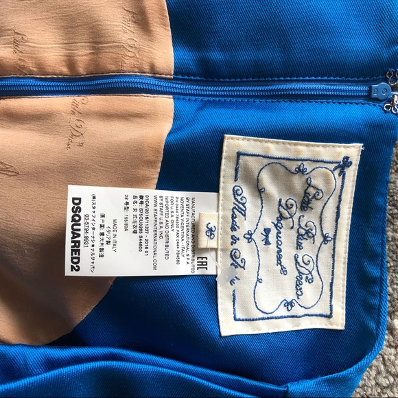 Dsquared2 designer dress high back slit - Picture 5 of 7